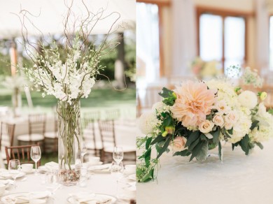 Tự trang trí đám cưới tại nhà với hoa để bàn ấn tượng